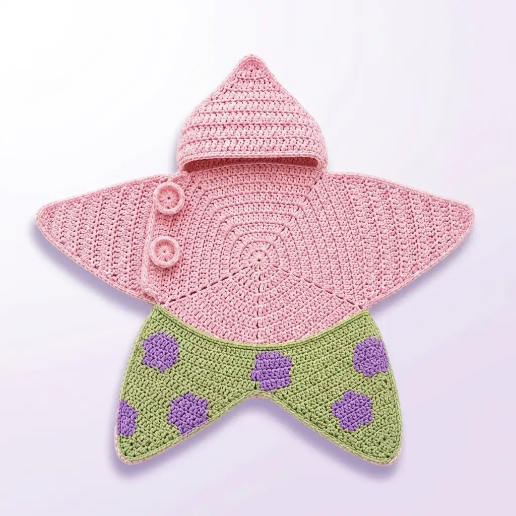 L'Étoile Filante — nid d'ange étoile à capuche, crochet
