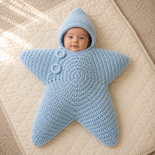 L'Étoile Filante — nid d'ange étoile à capuche, crochet